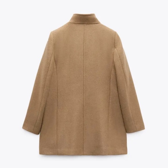Zara Double breasted wool blend coat - Picture 8 of 10